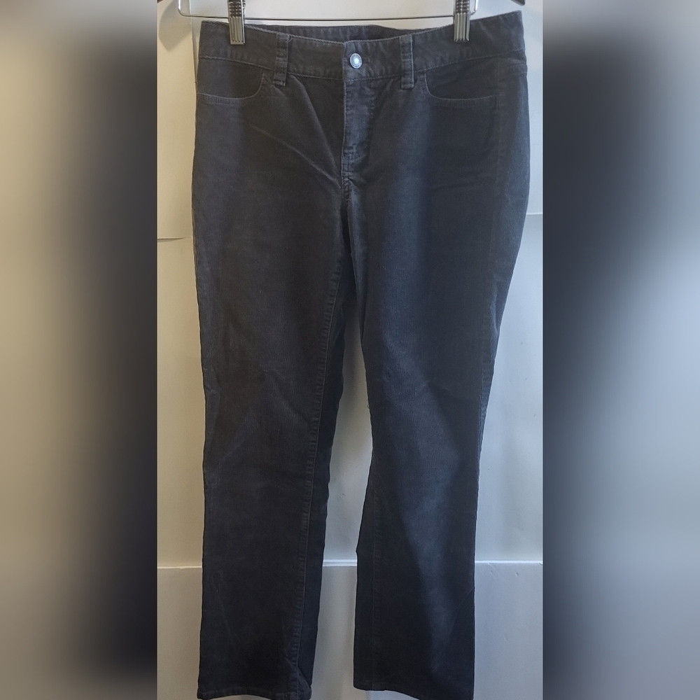 Talbots,‎ Corduroy, Women's, Straight Legs, 5 Pockets, Black Pants Size 4P